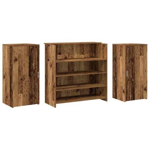 Recepcijski stol 200x50x103,5 cm od konstruiranog drva - Staro drvo 200 x 50 x 103.5 cm Cijena