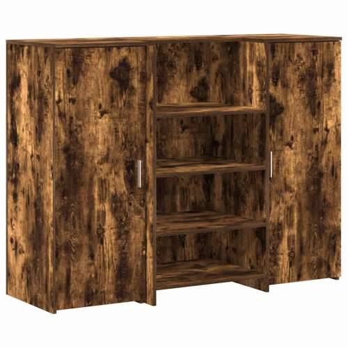 Recepcijski stol 135x50x103,5 cm od konstruiranog drva - Dimljeni hrast 135 x 50 x 103.5 cm Cijena