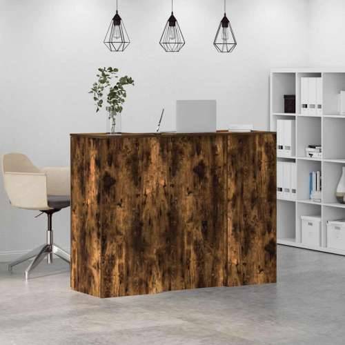 Recepcijski stol 135x50x103,5 cm od konstruiranog drva - Dimljeni hrast 135 x 50 x 103.5 cm Cijena