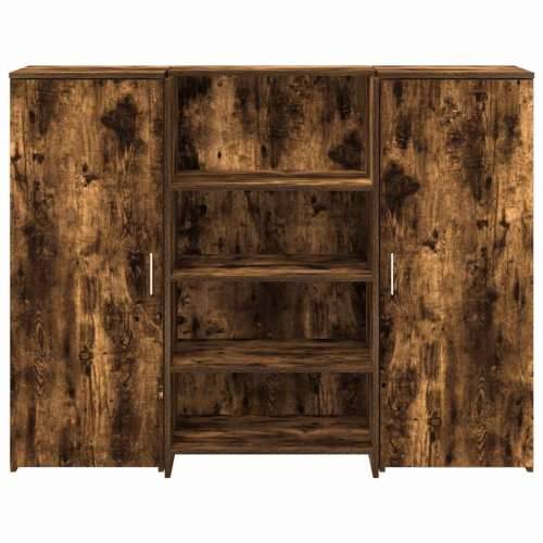 Recepcijski stol 135x50x103,5 cm od konstruiranog drva - Dimljeni hrast 135 x 50 x 103.5 cm Cijena