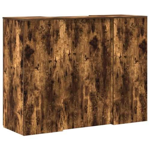 Recepcijski stol 135x50x103,5 cm od konstruiranog drva - Dimljeni hrast 135 x 50 x 103.5 cm Cijena