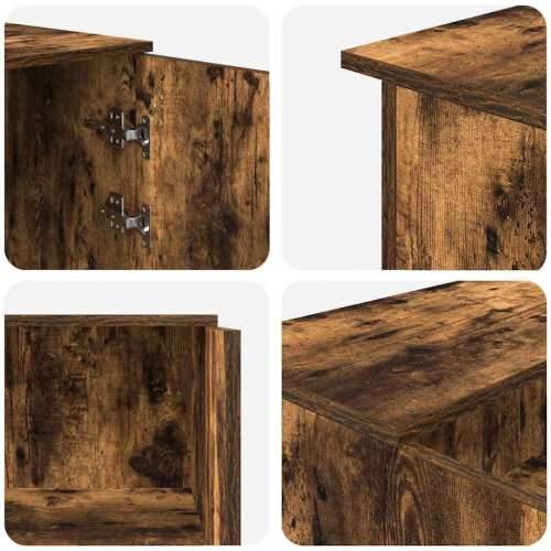 Recepcijski stol 135x50x103,5 cm od konstruiranog drva - Dimljeni hrast 135 x 50 x 103.5 cm Cijena