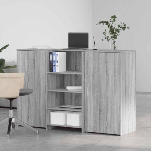 Recepcijski stol 155x50x103,5 cm od konstruiranog drva - Sivi hrast sonoma 155 x 50 x 103.5 cm Cijena