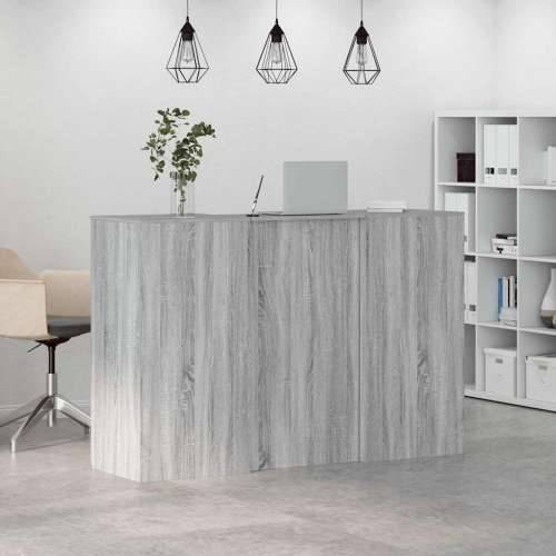 Recepcijski stol 155x50x103,5 cm od konstruiranog drva - Sivi hrast sonoma 155 x 50 x 103.5 cm Cijena