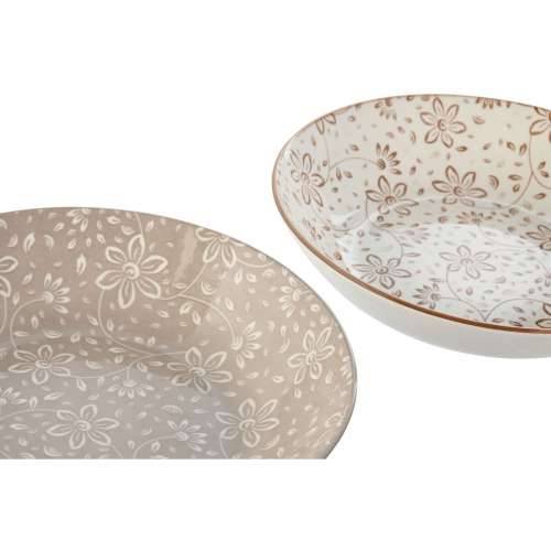 Set tanjura Home ESPRIT Smeđa Bež Porculan 20 x 20 x 4 cm Cijena