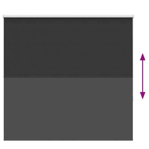 Rolo zavjesa Blackout Black 155x130 cm Širina tkanine 151,6 cm - Crna 155 cm 130 cm Cijena