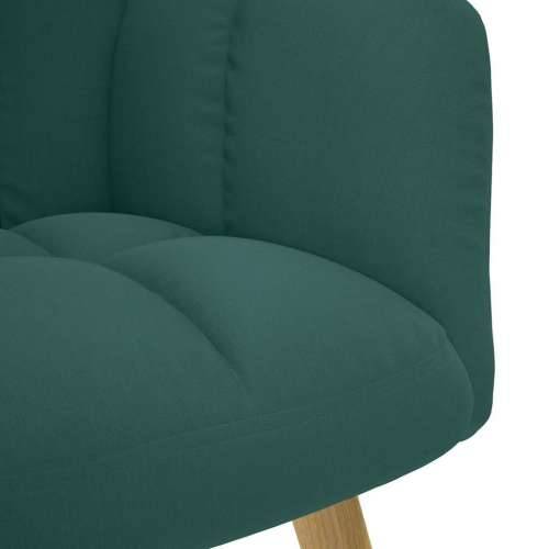 Stolica za opuštanje s tabureom od tkanine tamnozelena - Tamnozelena 1 with stool Cijena