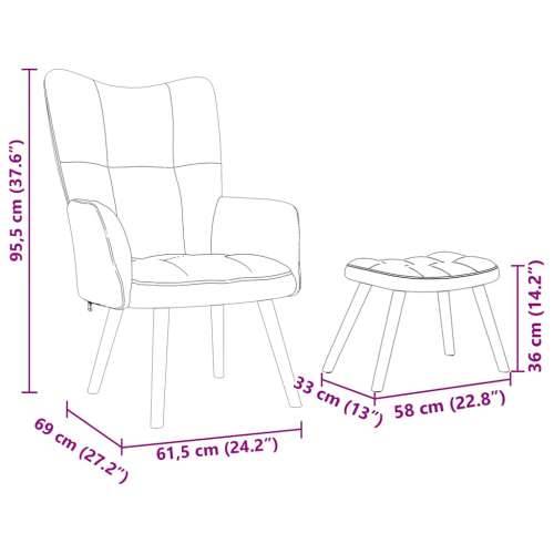 Stolica za opuštanje s tabureom od tkanine tamnozelena - Tamnozelena 1 with stool Cijena