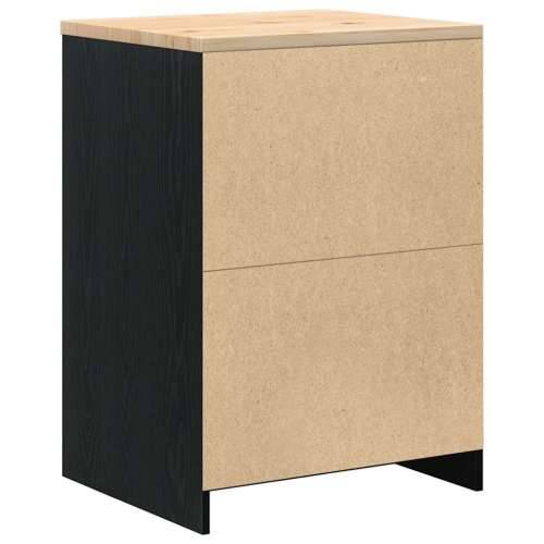 Garažni ormar za odlaganje crni 60x51x85 cm masivne borovine - Crna 60 x 51 x 85 cm 1 4 darwers Cijena