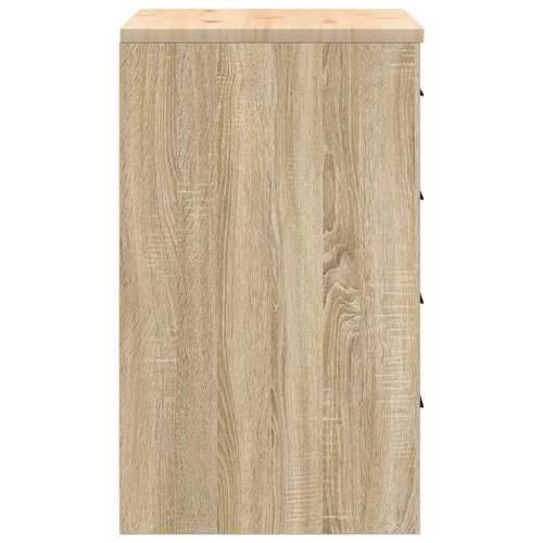 Garažni ormar za odlaganje 60x51x85 cm masivne borovine - sonoma hrast 60 x 51 x 85 cm 1 4 darwers Cijena