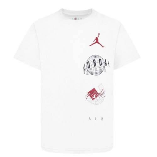 Dječje Majica Kratkih Rukava Nike JDB AIR GLOBE JORDAN SS TEE 95D121 001 Bijela Cijena