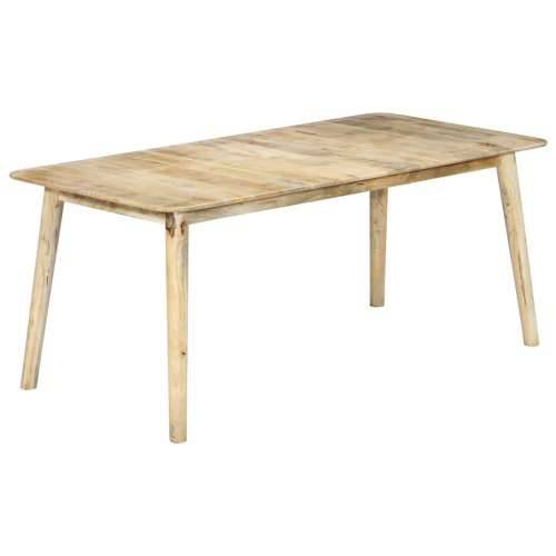 Blagovaonski stol od masivnog drva manga 180 x 90 x 76 cm - Smeđa 180 x 90 x 76 cm 1 Cijena