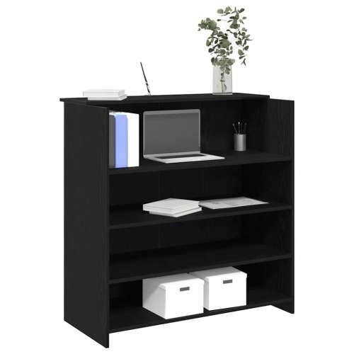 Recepcijski stol crni hrast 100x50x103,5 cm konstruiranog drva - Crna 100 x 50 x 103.5 cm Cijena