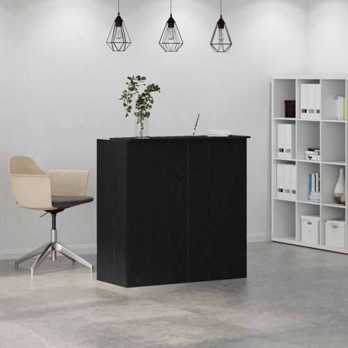 Recepcijski stol crni hrast 100x50x103,5 cm konstruiranog drva - Crna 100 x 50 x 103.5 cm Cijena
