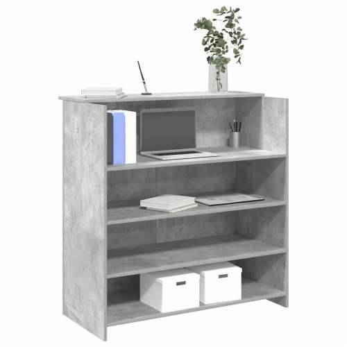Recepcijski stol 100x50x103,5 cm konstruiranog drva - Beton siva 100 x 50 x 103.5 cm Cijena