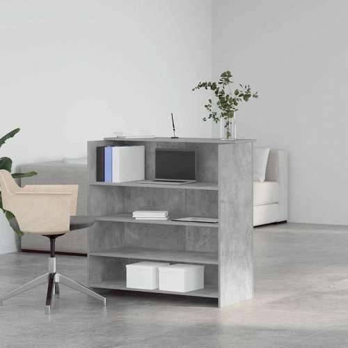 Recepcijski stol 100x50x103,5 cm konstruiranog drva - Beton siva 100 x 50 x 103.5 cm Cijena