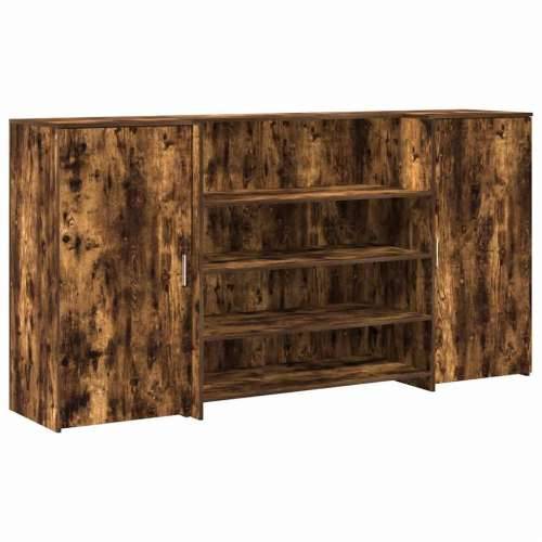 Recepcijski stol 200x50x103,5 cm od konstruiranog drva - Dimljeni hrast 200 x 50 x 103.5 cm Cijena
