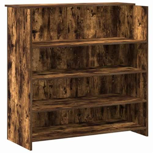 Recepcijski stol 200x50x103,5 cm od konstruiranog drva - Dimljeni hrast 200 x 50 x 103.5 cm Cijena