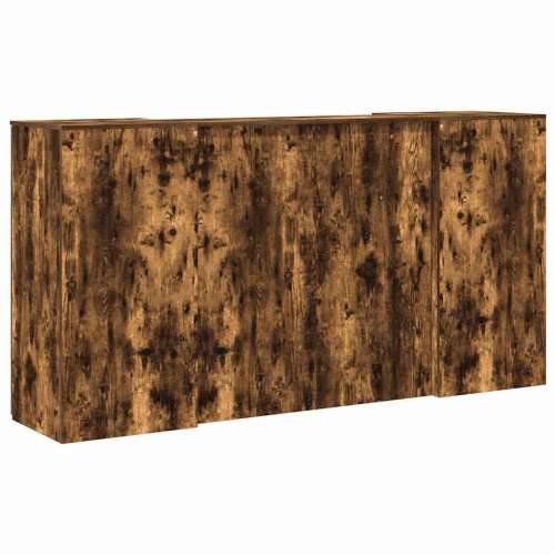 Recepcijski stol 200x50x103,5 cm od konstruiranog drva - Dimljeni hrast 200 x 50 x 103.5 cm Cijena