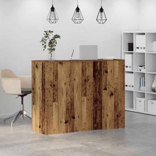 Recepcijski stol 135x50x103,5 cm od konstruiranog drva - Staro drvo 135 x 50 x 103.5 cm Cijena