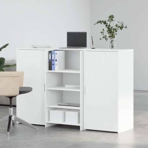 Recepcijski stol bijeli 155x50x103,5 cm od konstruiranog drva - Bijela 155 x 50 x 103.5 cm Cijena