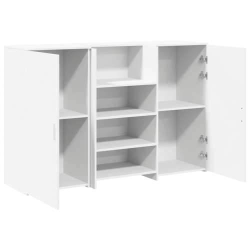 Recepcijski stol bijeli 155x50x103,5 cm od konstruiranog drva - Bijela 155 x 50 x 103.5 cm Cijena