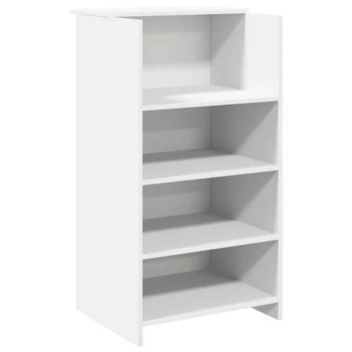 Recepcijski stol bijeli 155x50x103,5 cm od konstruiranog drva - Bijela 155 x 50 x 103.5 cm Cijena