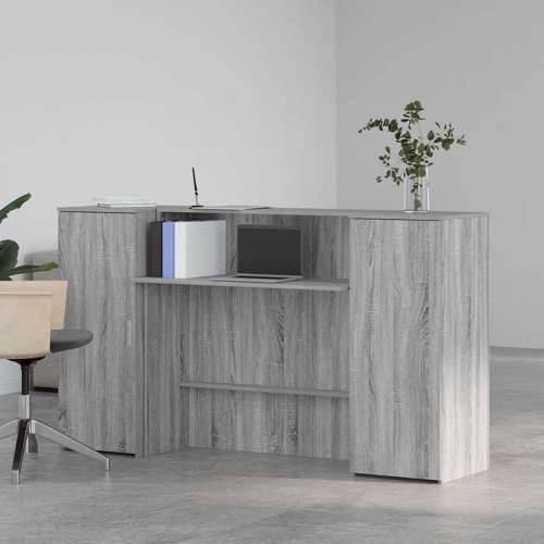 Recepcijski stol 180x50x103,5 cm od konstruiranog drva - Sivi hrast sonoma 180 x 50 x 103.5 cm Cijena