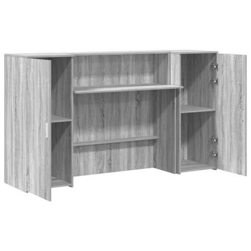 Recepcijski stol 180x50x103,5 cm od konstruiranog drva - Sivi hrast sonoma 180 x 50 x 103.5 cm Cijena