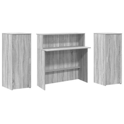 Recepcijski stol 180x50x103,5 cm od konstruiranog drva - Sivi hrast sonoma 180 x 50 x 103.5 cm Cijena