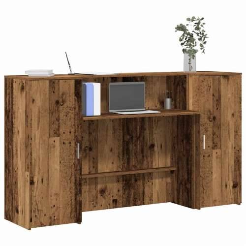 Recepcijski stol 180x50x103,5 cm od konstruiranog drva - Staro drvo 180 x 50 x 103.5 cm Cijena