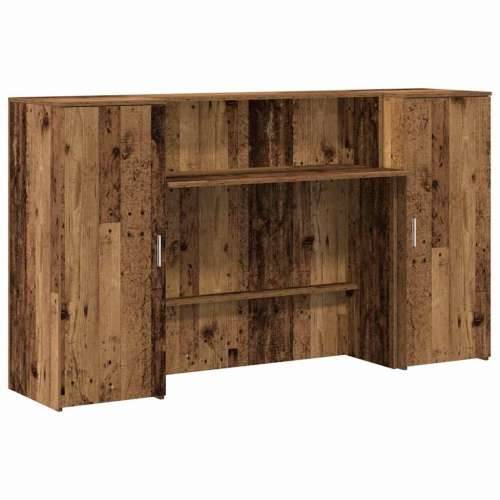 Recepcijski stol 180x50x103,5 cm od konstruiranog drva - Staro drvo 180 x 50 x 103.5 cm Cijena