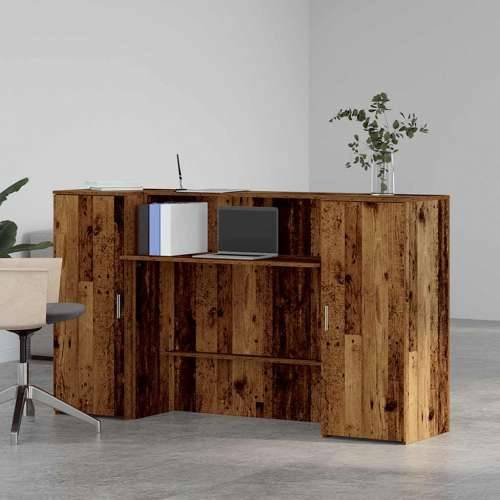 Recepcijski stol 180x50x103,5 cm od konstruiranog drva - Staro drvo 180 x 50 x 103.5 cm Cijena