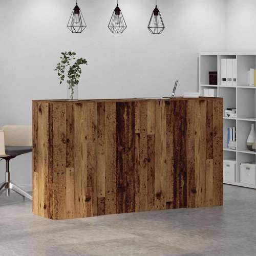 Recepcijski stol 180x50x103,5 cm od konstruiranog drva - Staro drvo 180 x 50 x 103.5 cm Cijena