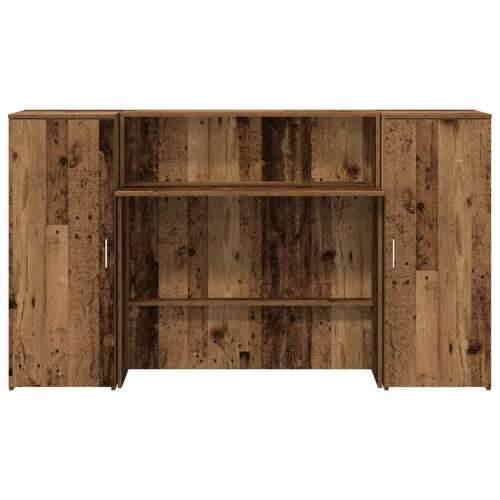 Recepcijski stol 180x50x103,5 cm od konstruiranog drva - Staro drvo 180 x 50 x 103.5 cm Cijena