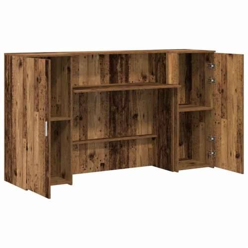 Recepcijski stol 180x50x103,5 cm od konstruiranog drva - Staro drvo 180 x 50 x 103.5 cm Cijena