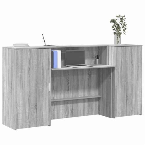 Recepcijski stol 200x50x103,5 cm od konstruiranog drva - Sivi hrast sonoma 200 x 50 x 103.5 cm Cijena