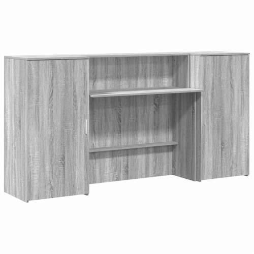 Recepcijski stol 200x50x103,5 cm od konstruiranog drva - Sivi hrast sonoma 200 x 50 x 103.5 cm Cijena