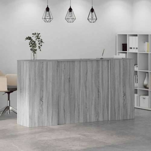 Recepcijski stol 200x50x103,5 cm od konstruiranog drva - Sivi hrast sonoma 200 x 50 x 103.5 cm Cijena