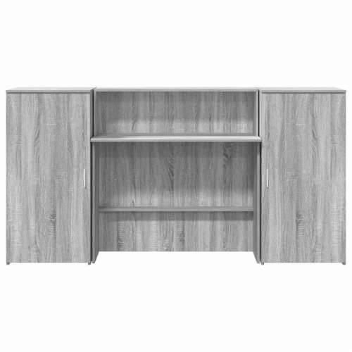 Recepcijski stol 200x50x103,5 cm od konstruiranog drva - Sivi hrast sonoma 200 x 50 x 103.5 cm Cijena
