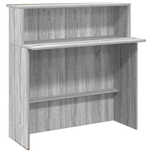 Recepcijski stol 200x50x103,5 cm od konstruiranog drva - Sivi hrast sonoma 200 x 50 x 103.5 cm Cijena
