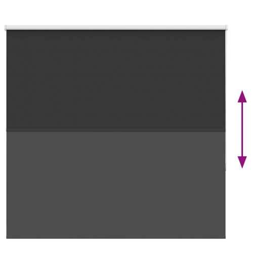 Rolo zavjesa Blackout Black 165x175 cm Širina tkanine 161,6 cm - Crna 165 cm 175 cm Cijena