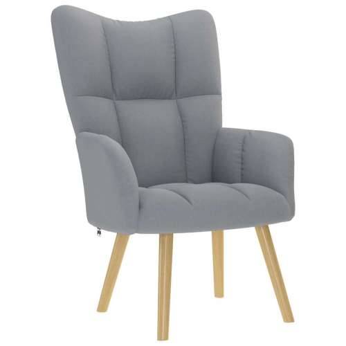 Stolica za opuštanje od tkanine svjetlosiva - Svjetlosiva 1 without stool Cijena