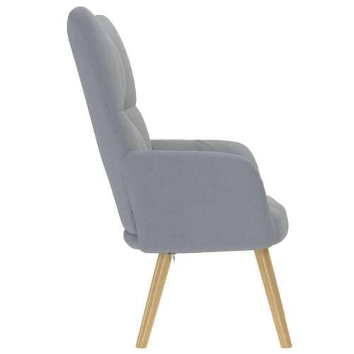 Stolica za opuštanje od tkanine svjetlosiva - Svjetlosiva 1 without stool Cijena