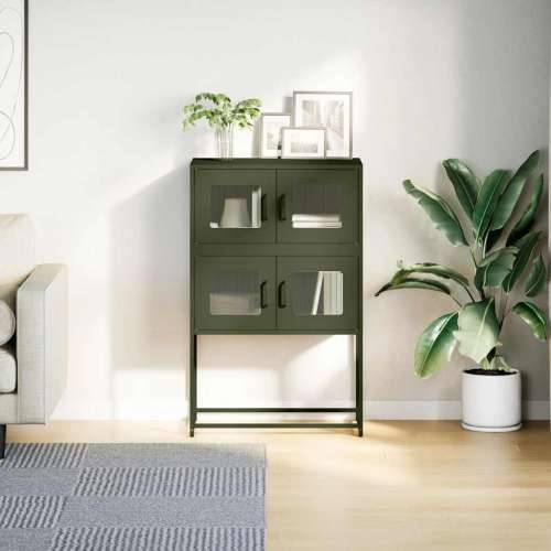 Visoka ploča maslinasto zelena 68x39x107 cm čelik - Maslinovo zelena 68 x 39 x 107 cm 1 Cijena