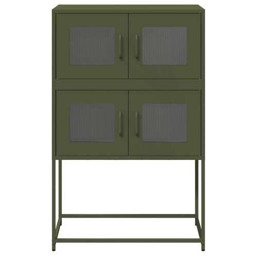 Visoka ploča maslinasto zelena 68x39x107 cm čelik - Maslinovo zelena 68 x 39 x 107 cm 1 Cijena