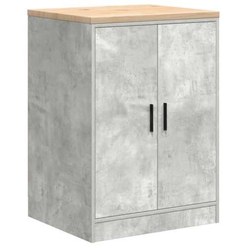 Garažni ormar za odlaganje 60x51x85 cm masivne borovine - Beton siva 60 x 51 x 85 cm 1 2 vrata Cijena