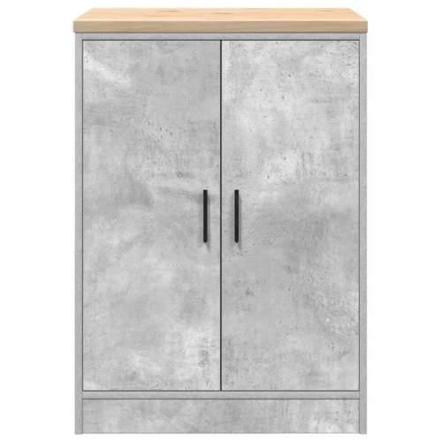 Garažni ormar za odlaganje 60x51x85 cm masivne borovine - Beton siva 60 x 51 x 85 cm 1 2 vrata Cijena