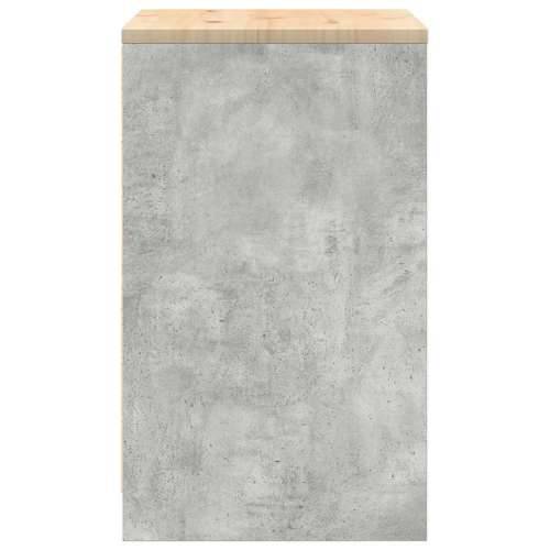 Garažni ormar za odlaganje 60x51x85 cm masivne borovine - Beton siva 60 x 51 x 85 cm 1 2 vrata Cijena