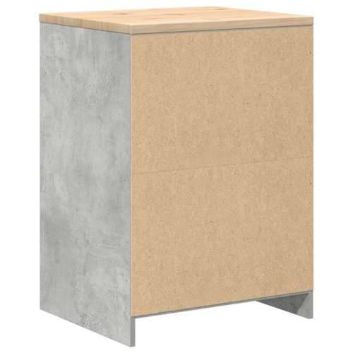 Garažni ormar za odlaganje 60x51x85 cm masivne borovine - Beton siva 60 x 51 x 85 cm 1 2 vrata Cijena